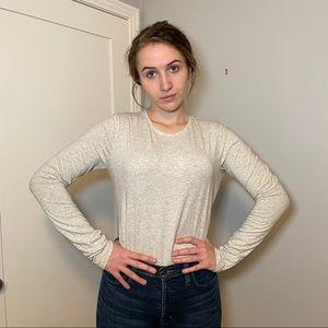 Banana Republic | Eggshell Long Sleeved Shirt | L